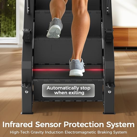 FEIERDUN SC3 Stair Stepper Machine for Home Gym, Commercial Grade Stair Climber with LED Screen, Stair Machine with 15 Speed Levels for Cardio and Lower Body Workout, 660LBS Capacity, 24-164 Steps/Min