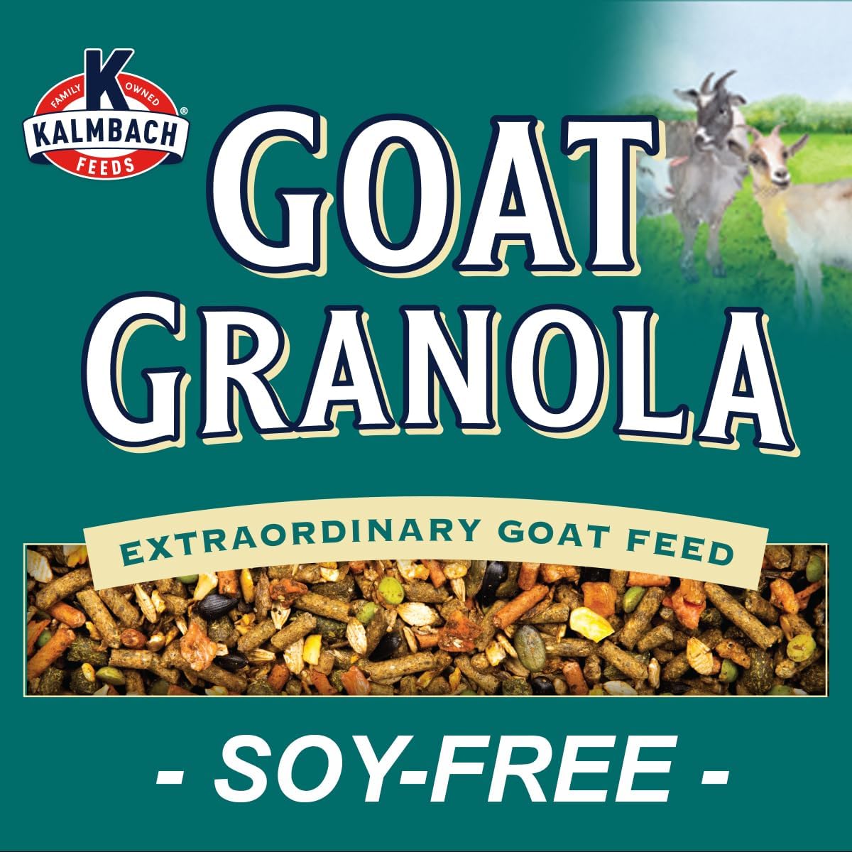 Kalmbach Feeds Goat Granola Soy Free Extraordinary Goat Feed, 30 lb