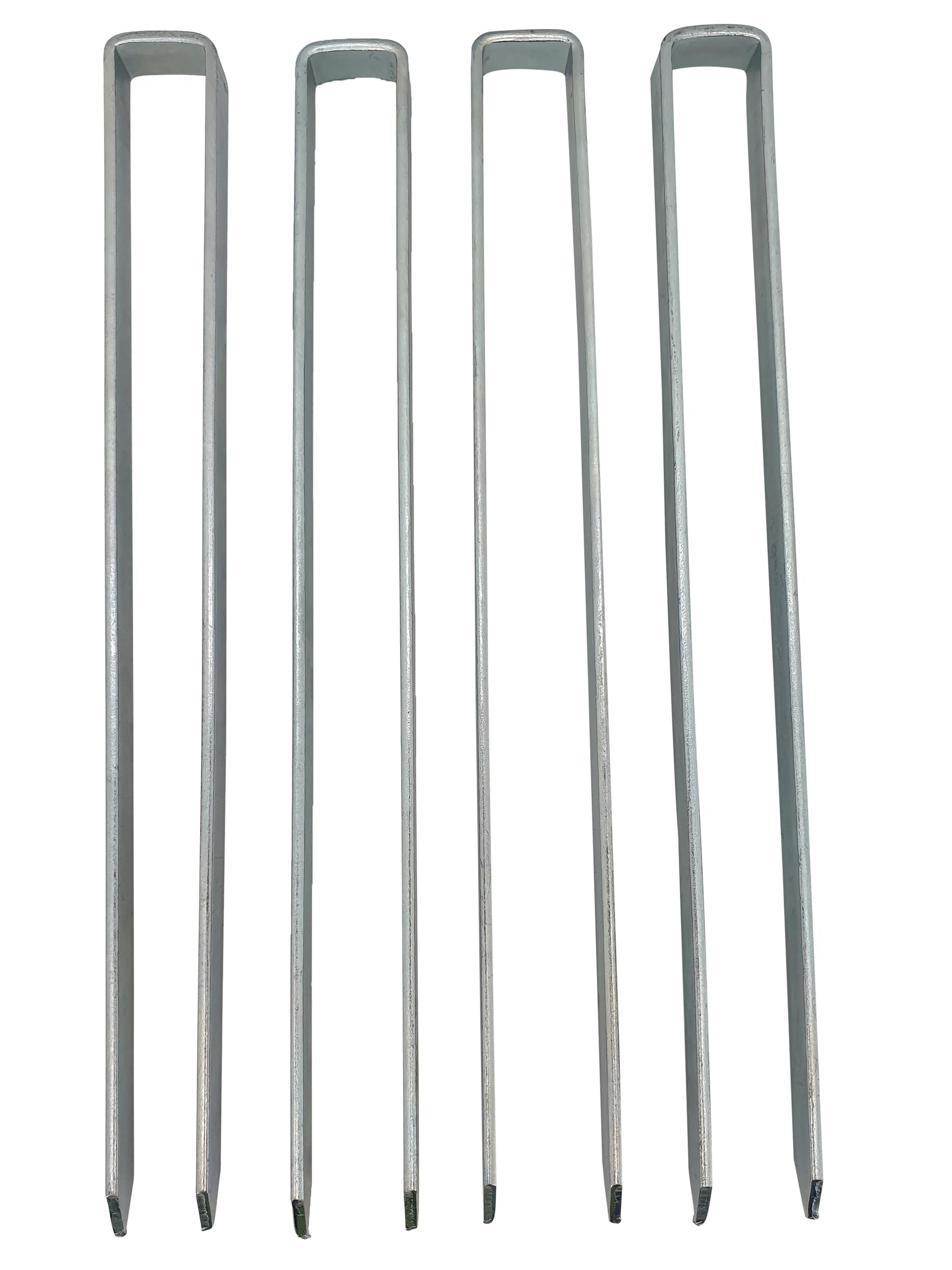 KUHEIGA 4 x Bodenanker 40cm lang feuerverzinkt für Rosenbogen Blumenhilfe Obelisk und mehr!