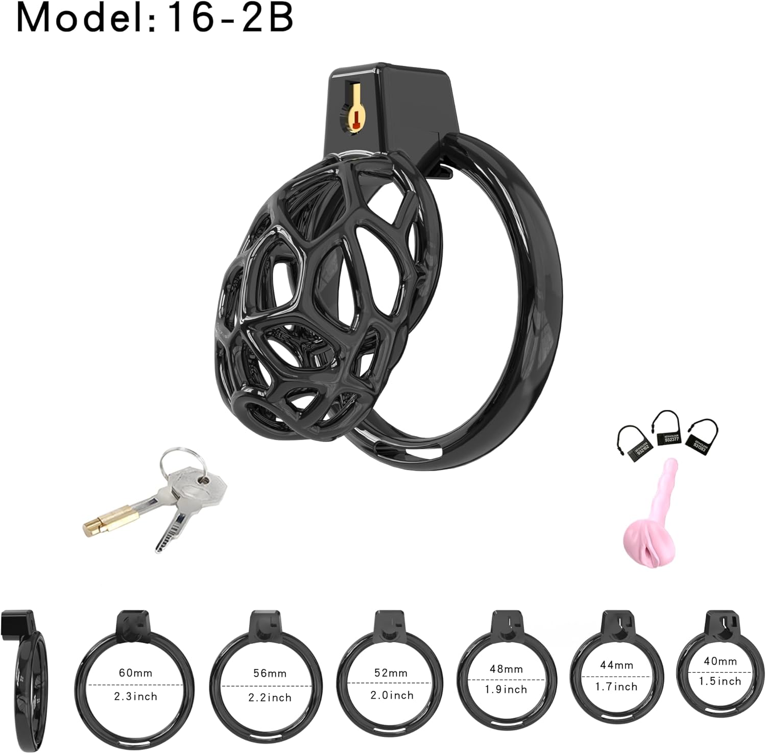 Men's Fitness Protective Training Cage - Resin Material - Stress Relief - Lightweight and Breathable - Enhanced Comfort - A342 (Black, M)