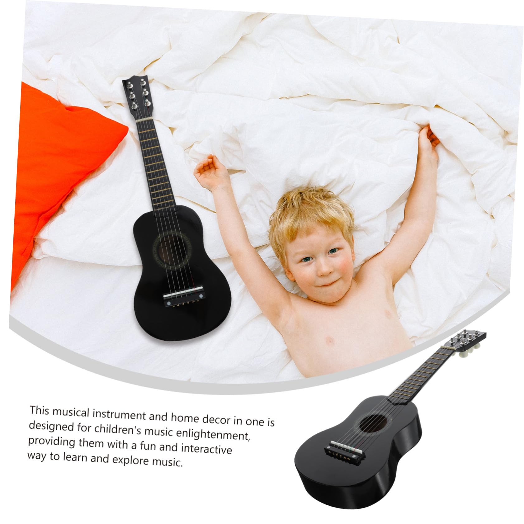 Guitarra Infantil Juguete de Simulación 21 Pulgadas Negro