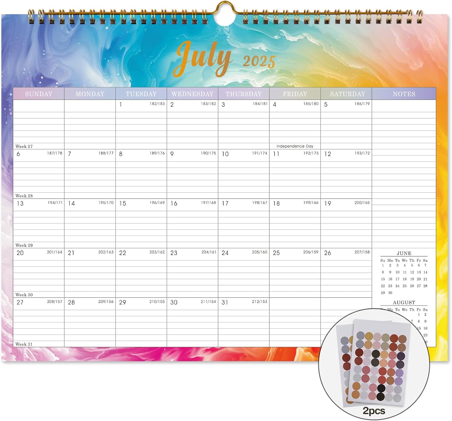 Lbylyhxc Calendar 2026 18 Monthly Wall Calendar 20252026 from July