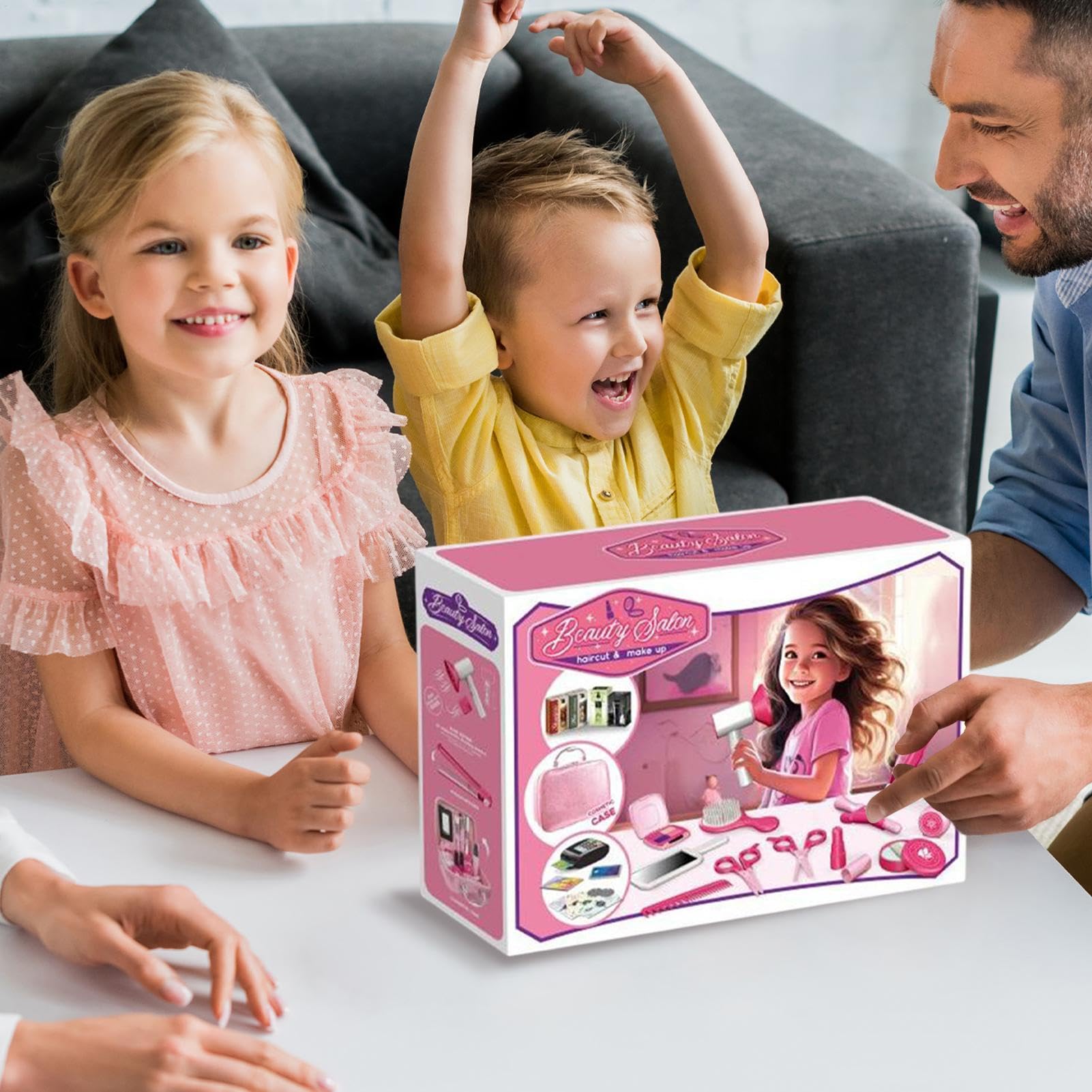 Set salone di bellezza per bambini, set di giochi di ruolo per | parrucchiere | Set da per parrucchiere, , di ruolo | Set da per bambini Giocattolo Fai finta di