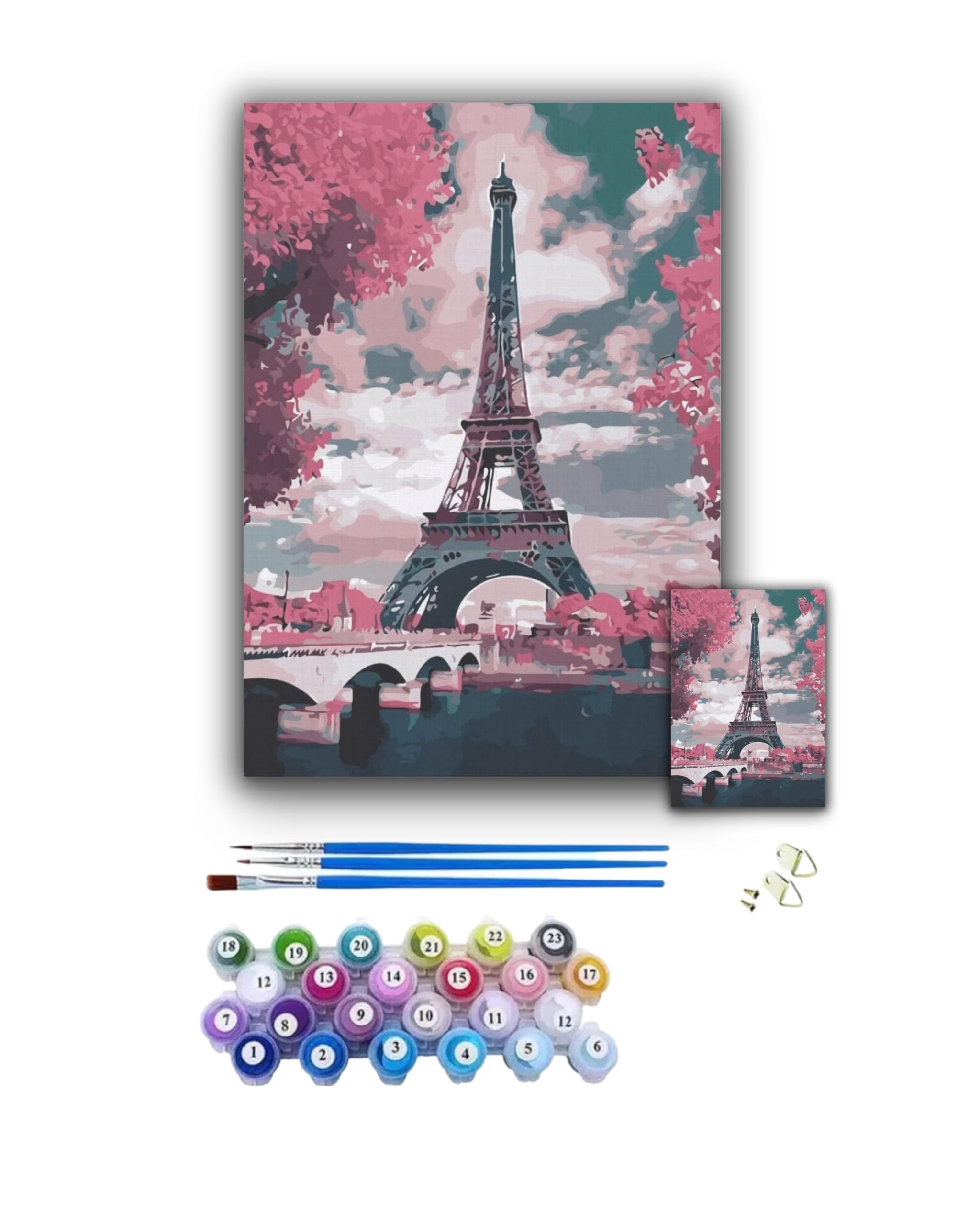 Kit De Pintura Por Números Para Adultos – Ciudad De Londres, Lienzo 40x30 Cm Con Pinceles Y Acrílicos, Decoración DIY Para El Hogar