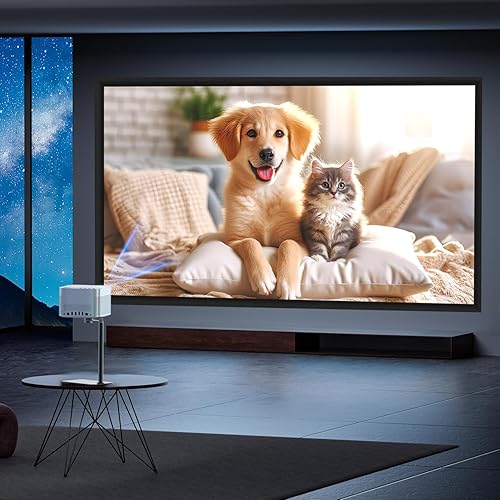 Miniatura 5 de Pantalla de proyector de marco fijo de 100 pulgadas, 1.1 ganancia 169, formato 4K Ultra HD, pantalla de proyección antiarrugas para oficina, cine en