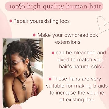 Afro Kinky Bulk 100% 人毛 8 インチ ドレッドヘアエクステンション用、ロク リペア & ブレイディング、マイクロロックス&ツイストヘアスタイル用ナチュラルブラックカーリーヘアー、90gパックソフトノーウェフトヘア30#/3束