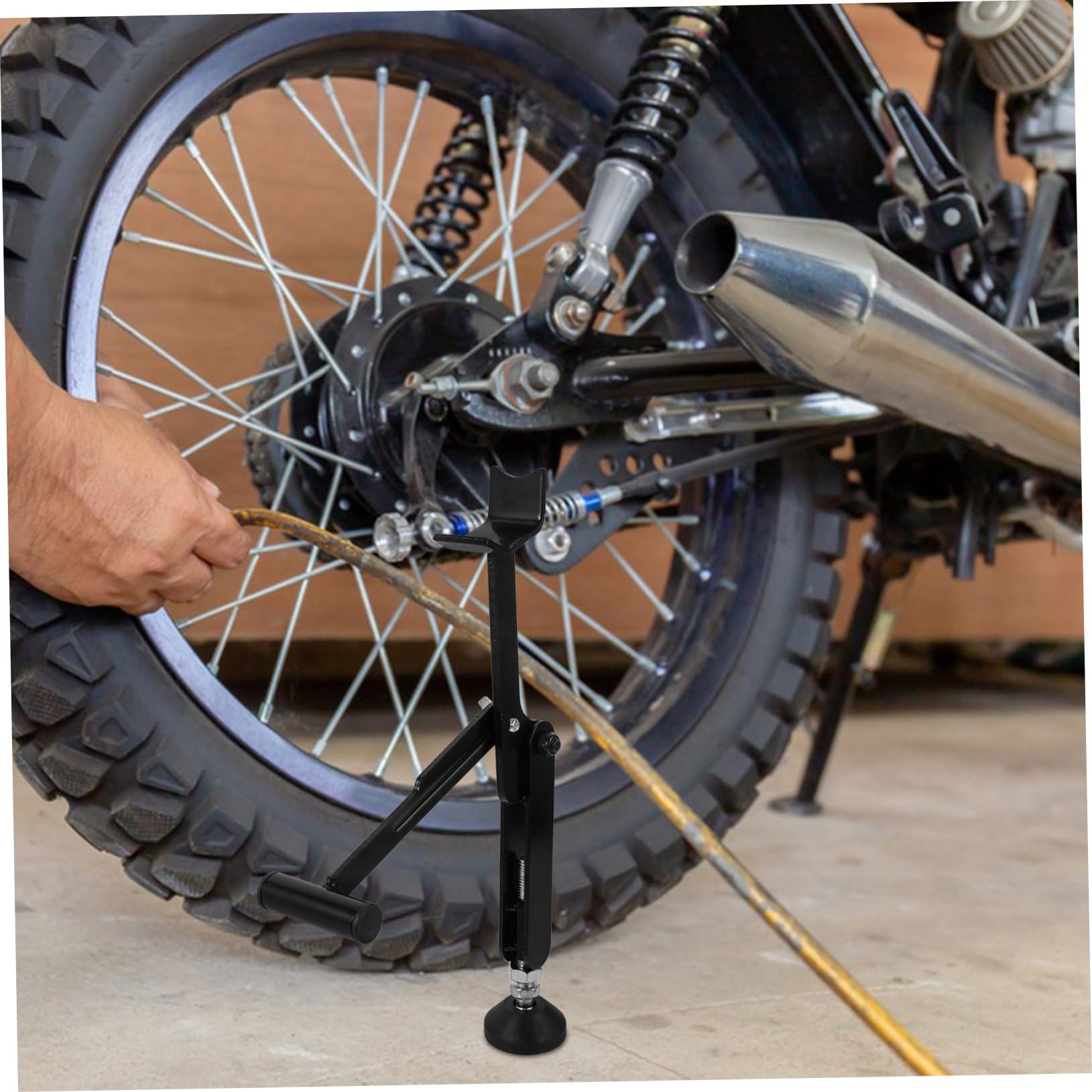 Gatuida Support de Roue de Moto Outil de Levage pour Roue et Arrière Accessoire Entretien pour Moto