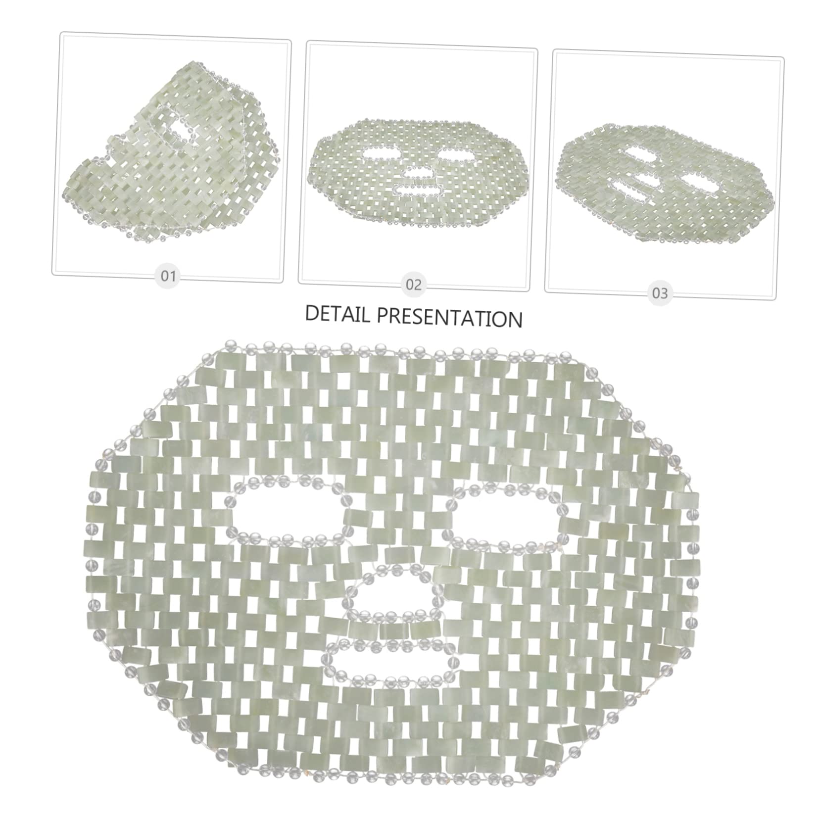 Gatuida Natürliche Reinigung Kühlender mit Wirkung Gesichtsmaske Jade Hautpflege und Ergonomischem Design Entspannende Intensiven vor für Hause