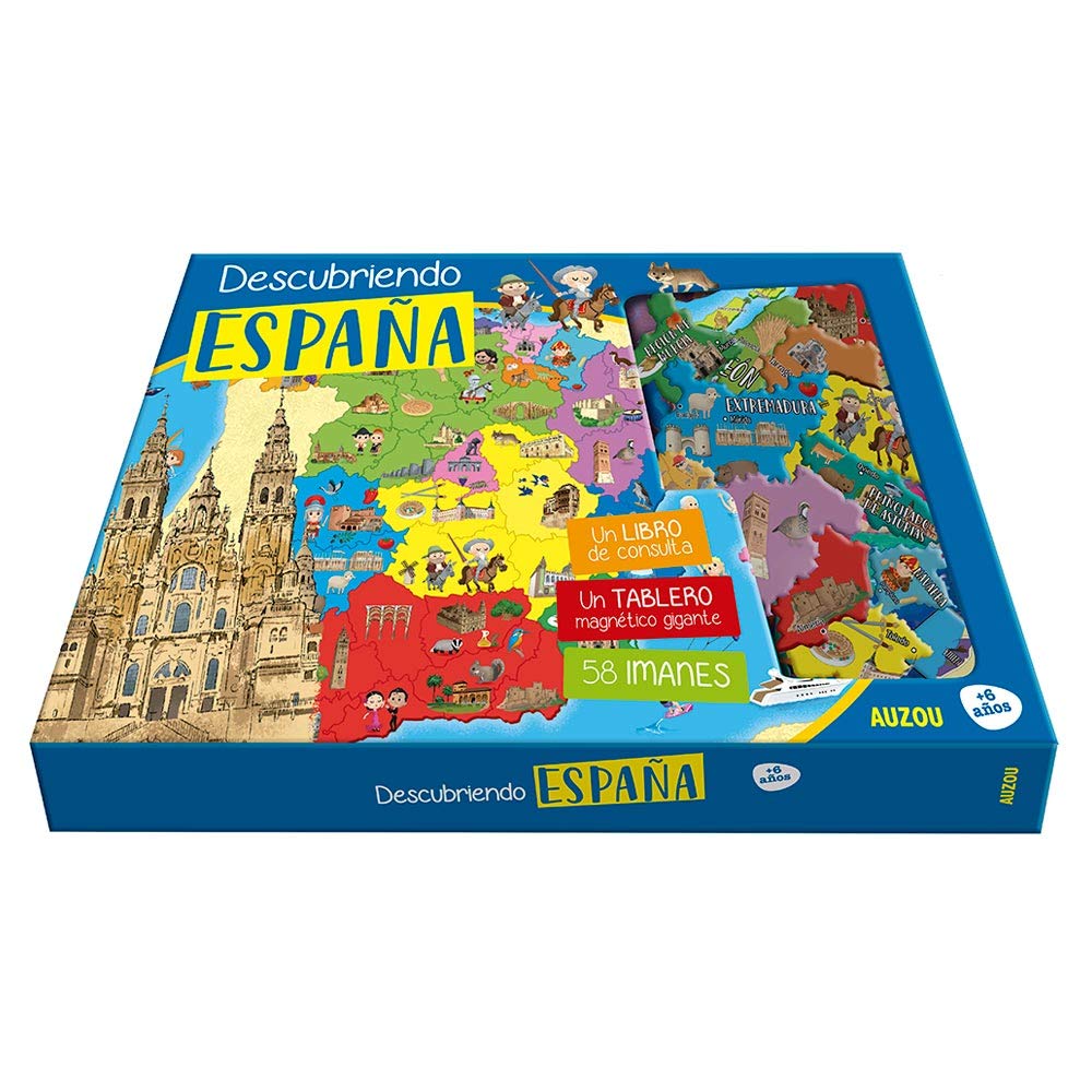 Descubriendo España - Atlas tablero magnético Paperback – Atlas, 1 September 2023