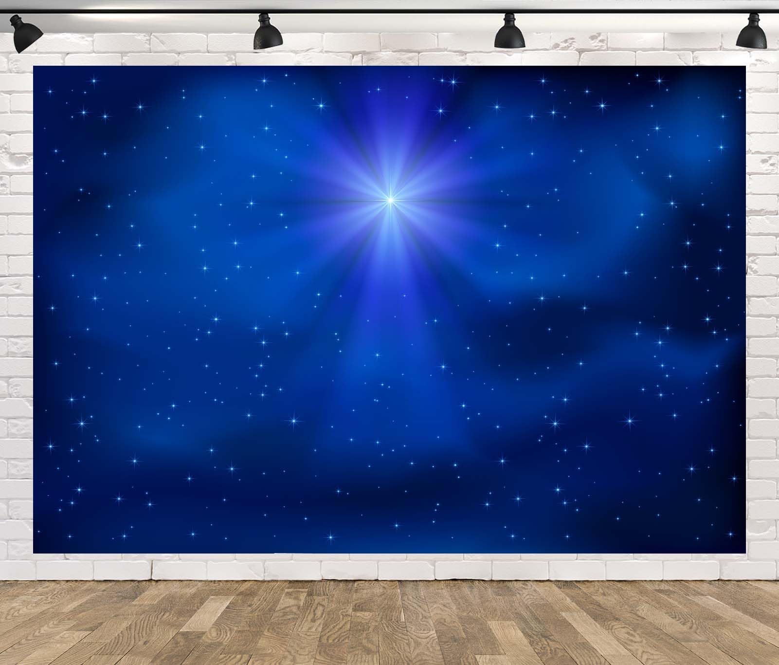 12x10FT Galassia Blu Stella Radiosa Sfondo Fotografico