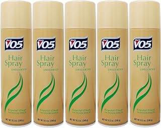 VO5 Crystal Clear Hairspray, Unscented 8.5 oz (Pack of 5)