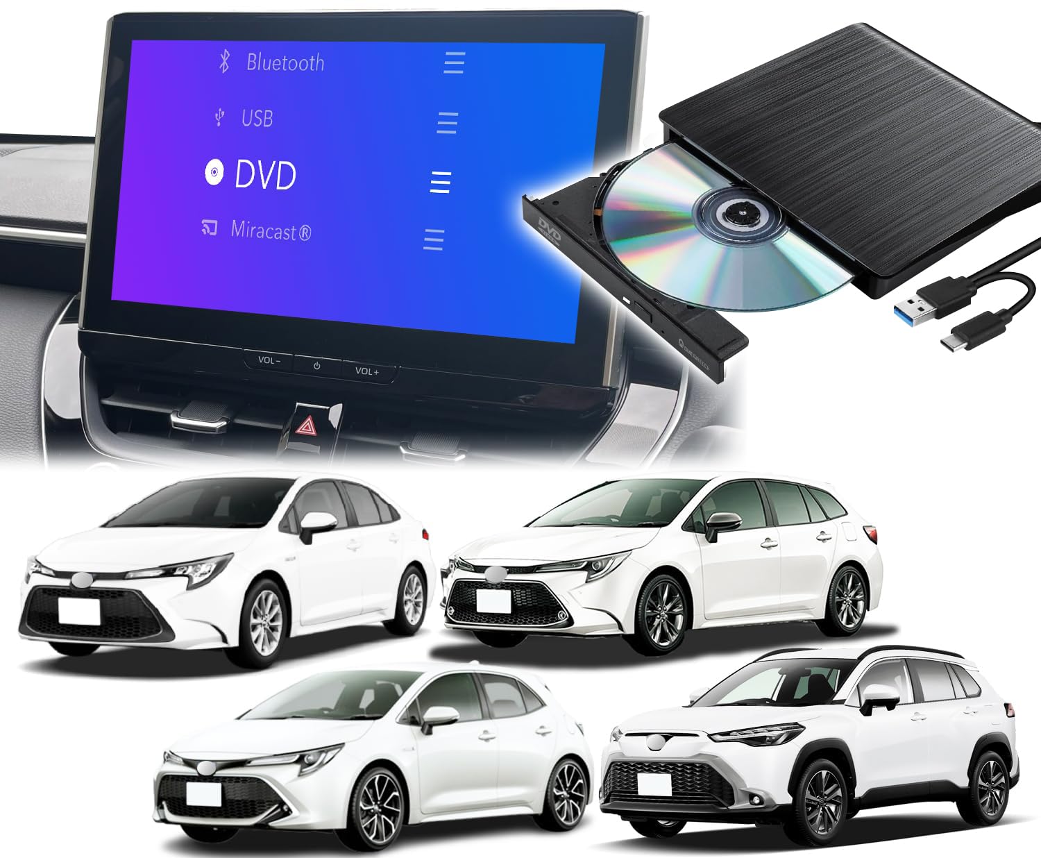 Amazon | 【カローラシリーズ適用】 OMEGATECH【国内正規品】 車載DVD