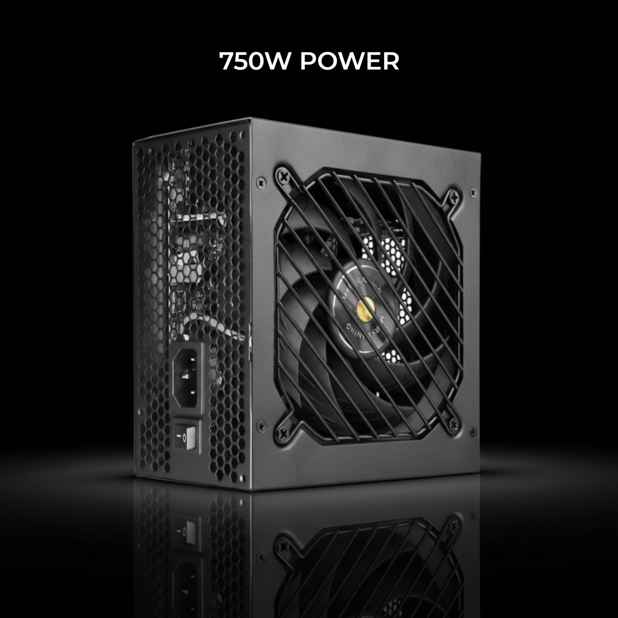 Mars Gaming MPB750PSI, Alimentatore PC Full Modular 750W, 10 Anni di Garanzia, 80Plus Gold 90%, Ventola SI Extreme Silence, Tecnologie AI2-RPM, DC-DC e SMD, ATX 3.1 e PCIe 5.1 Nero