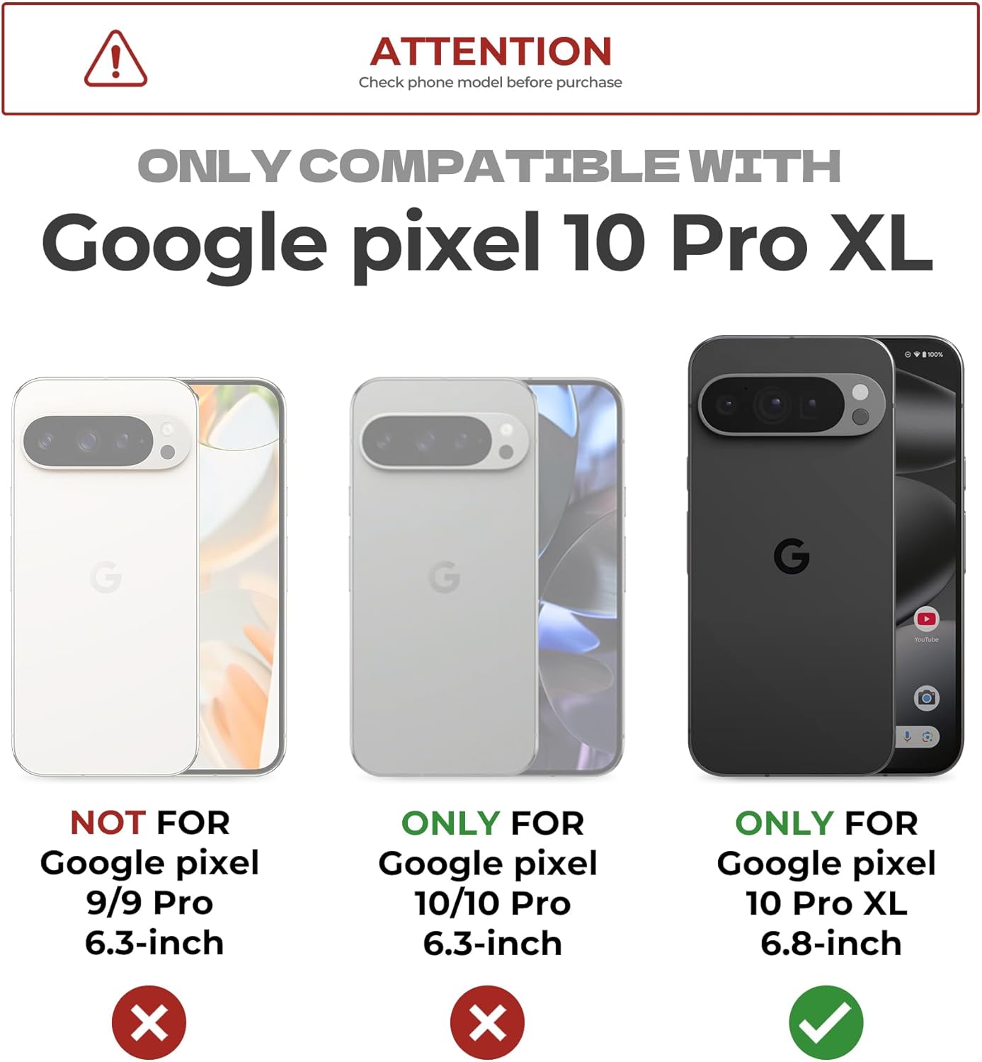 Dexnor for Google Pixel 10 Pro XL Case with Slide Camera Cover & 2 Front Frames & Built-in Screen Protector & Kickstand, Full-Body Shockproof Protective Cover Rugged Bumper Cases,Black(2025)