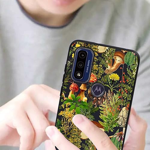 Miniatura 3 de Reocahoo Funda diseñada para Motorola Moto G Pure Mushroom Case, Seta Bosque, Bayas de saúco, Hongos de la Naturaleza Gráfico para Moto Case Mujeres