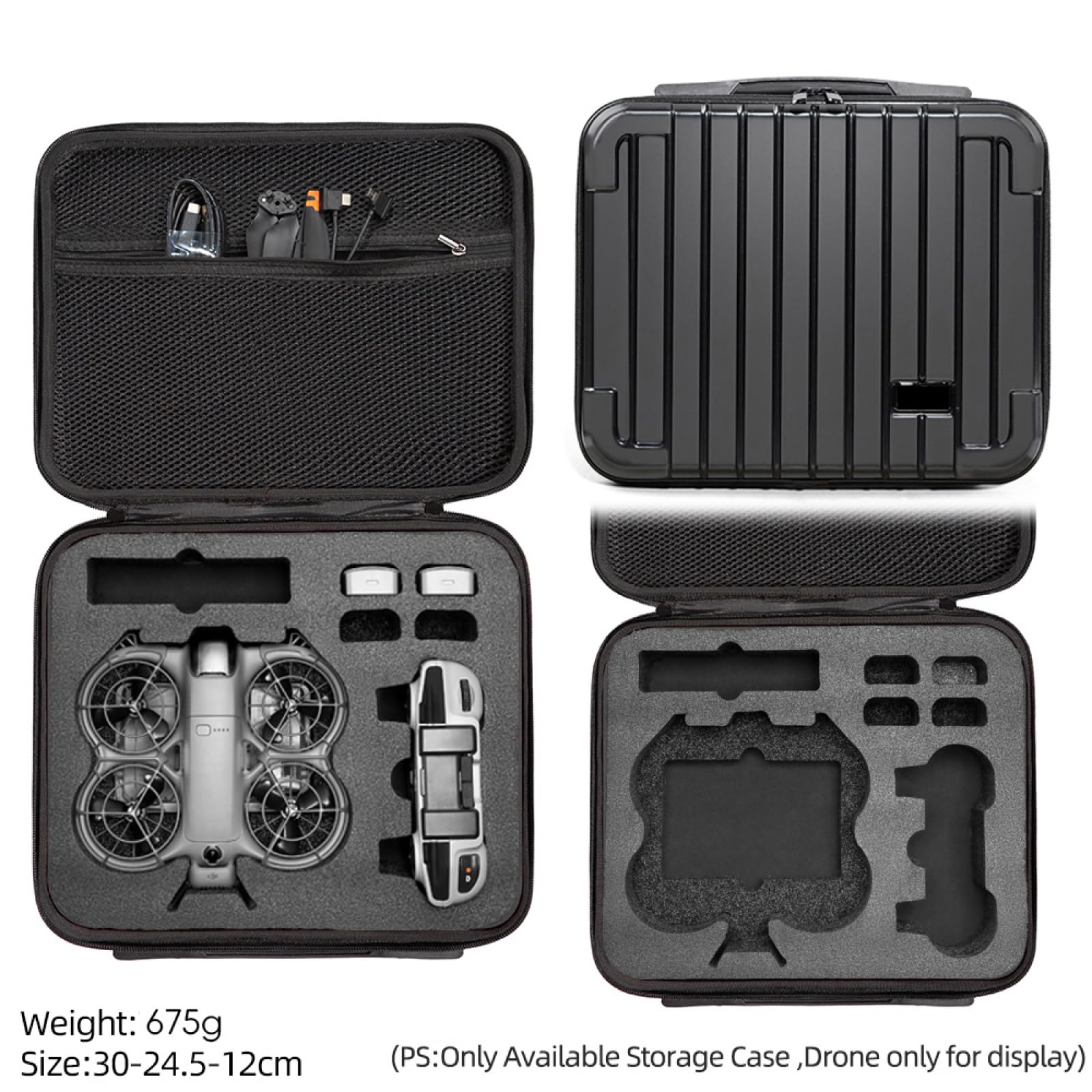 Genérico Carga de Transporte para dji Neo2, Bolsa de Almacenamiento de Viajes para dji NEO2 Volar Más Combo con Mando Remoto RC-N3,Batería de Vuelo Inteligente Neo,Hub de Carga