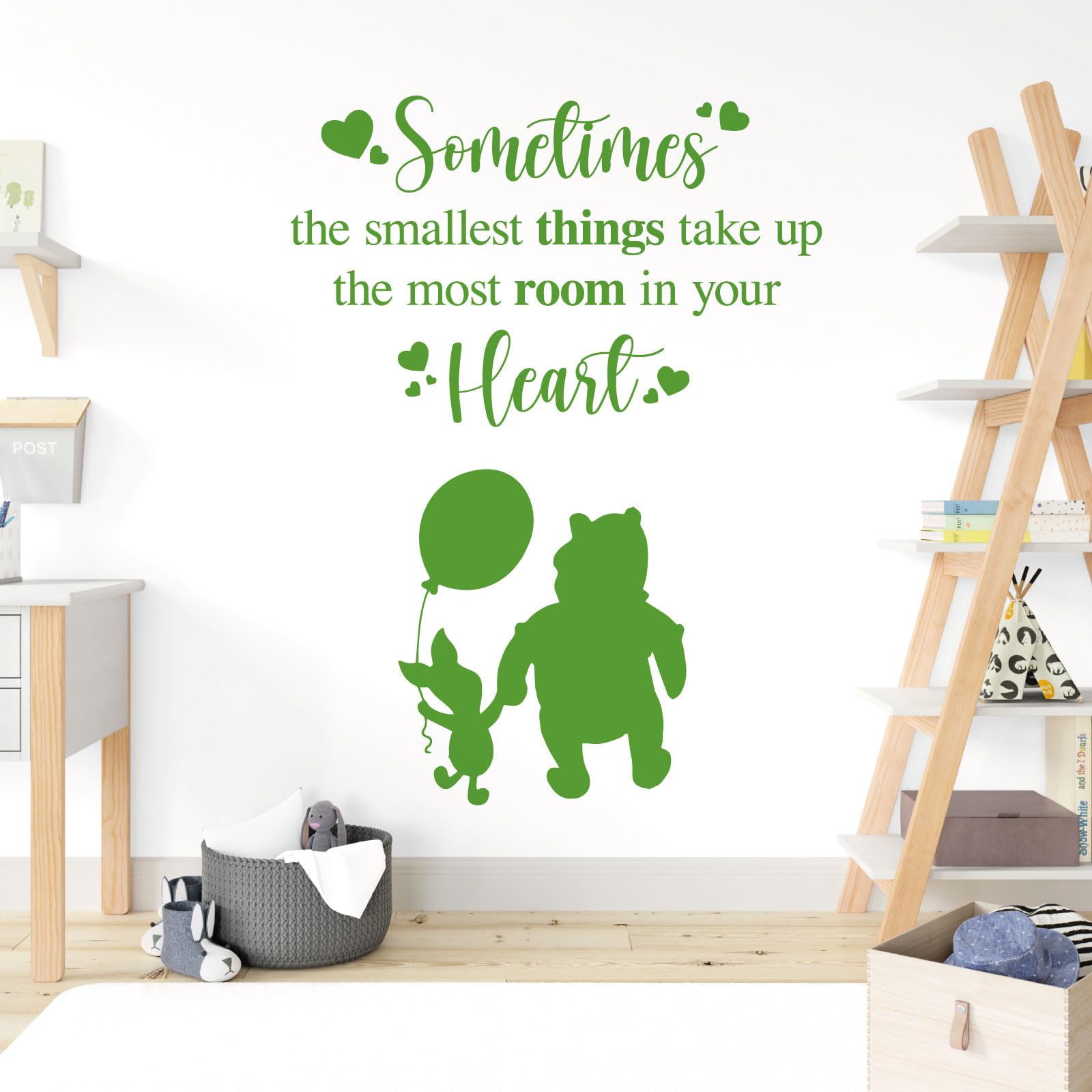 Sometimes the Smallest Things Take the Most Room in Your Heart - Movie Book Quote Wall Sticker [XLarge] [Grass]
