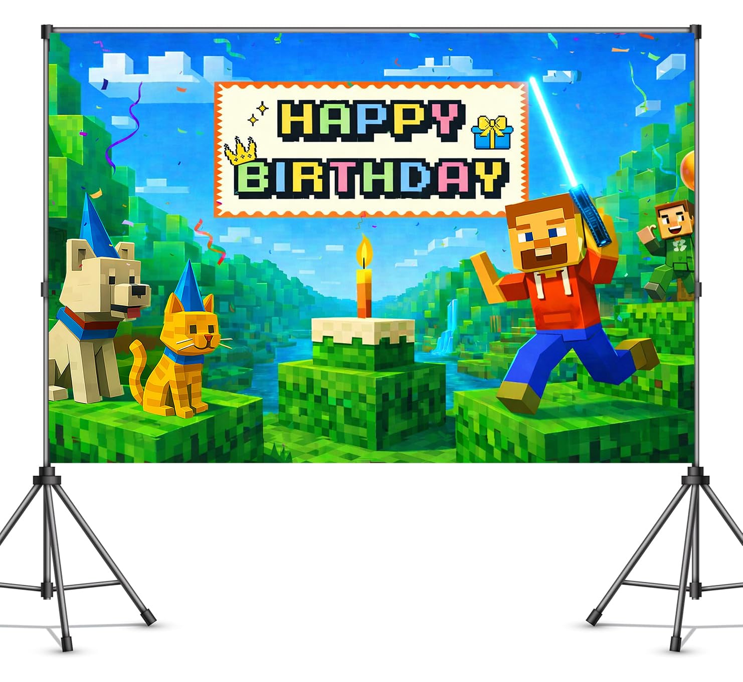 Aazon.co: Pre-Strung Gae Thee Happy Birthday Banner - NO DIY