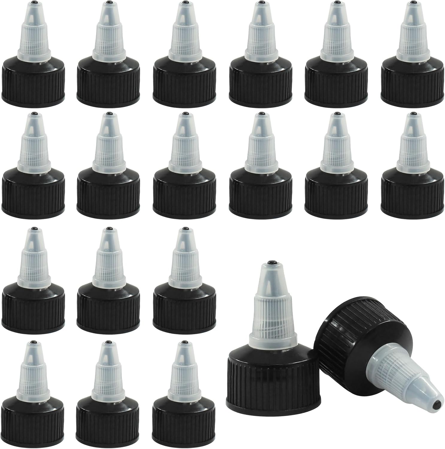 40Pcs 24/410 Twist Top Caps, Bottle Dispensing Caps