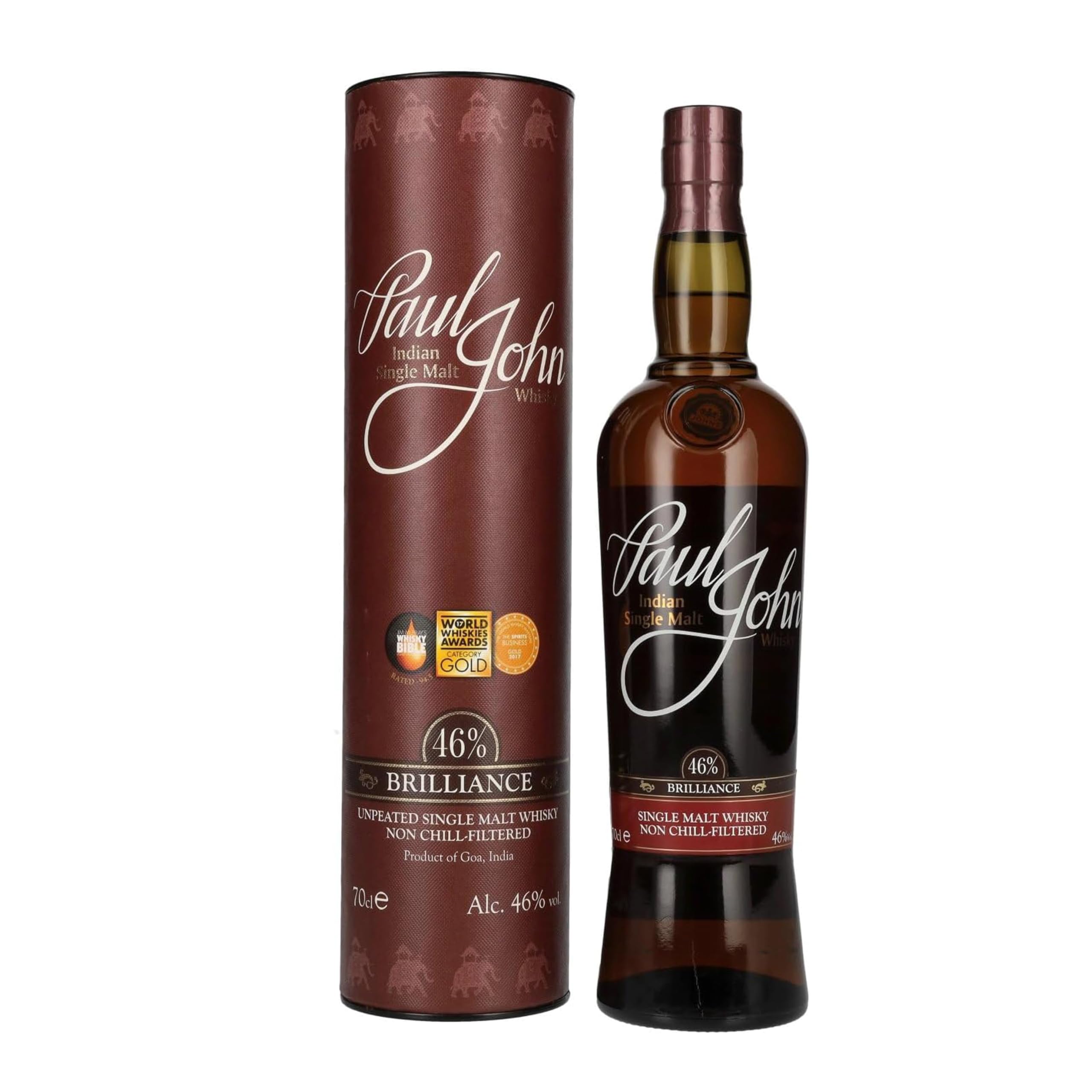 Paul John Brilliance Indian Single Malt Whisky (70cl)