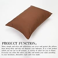 Vista 4 de NTBAY Juego de 2 fundas de almohada con cremallera para niños pequeños, 100% microfibra cepillada de 13 x 18 pulgadas, súper suaves y acogedoras