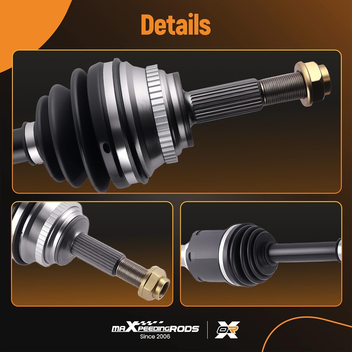 maXpeedingrods Front CV Axle Shaft Assembly for Toyota Camry 2012 2013 2014 2015 2016 2017, L4 2.5L GAS FHEV, Left Driver Side Replace# 66-5410