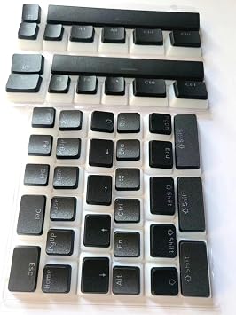 LZYDD Spacebar Enter Shift Ctrl Backspace Arrow ESC PBT Backlit Keycaps for Corsair K63 K65 K68 K70 K95 / Razer 104x / Logitech G710 G610 G512 G513 MX switches Keyboards (Black)