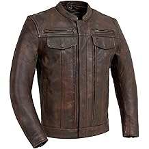 First Mfg Co - Raider - Men's Motorcycle Biker Riding Leather Jacket