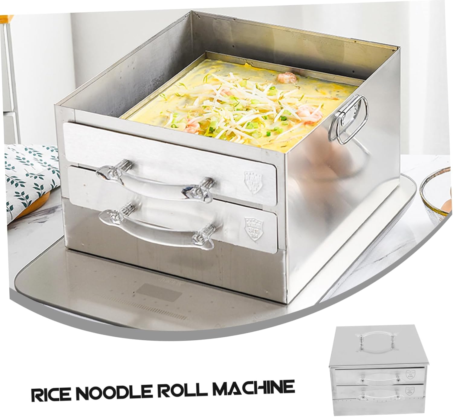 Stainless Steel Rice Noodle Roll Machine Small for Family Commercial Use Roll Maker
