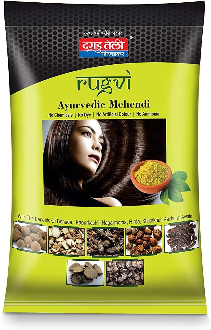 Rugvi Ayurvedic Mehendi 100% Natural (200Gm)