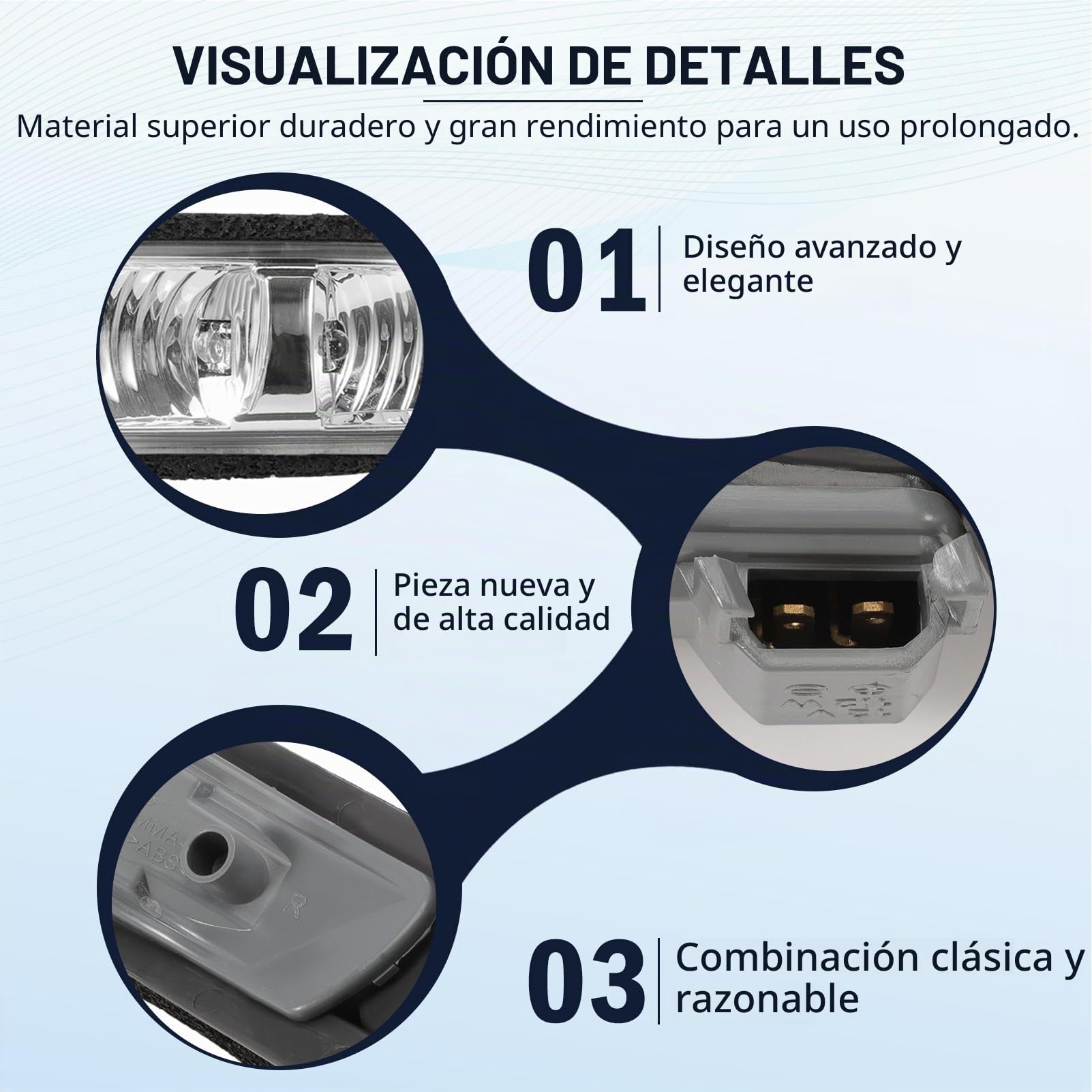 Indicadores de dirección espejo retrovisor para A-Klasse W169 B-Klasse W245 parpadeante repetidor retroviseu lateral para (derecho - lado del pasajero) 1698200621 A1698200621