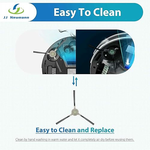 Miniatura 3 de JJ Neumann Piezas de repuesto Accesorios compatibles con AIRROBO P20 Robot Aspirador 2800Pa