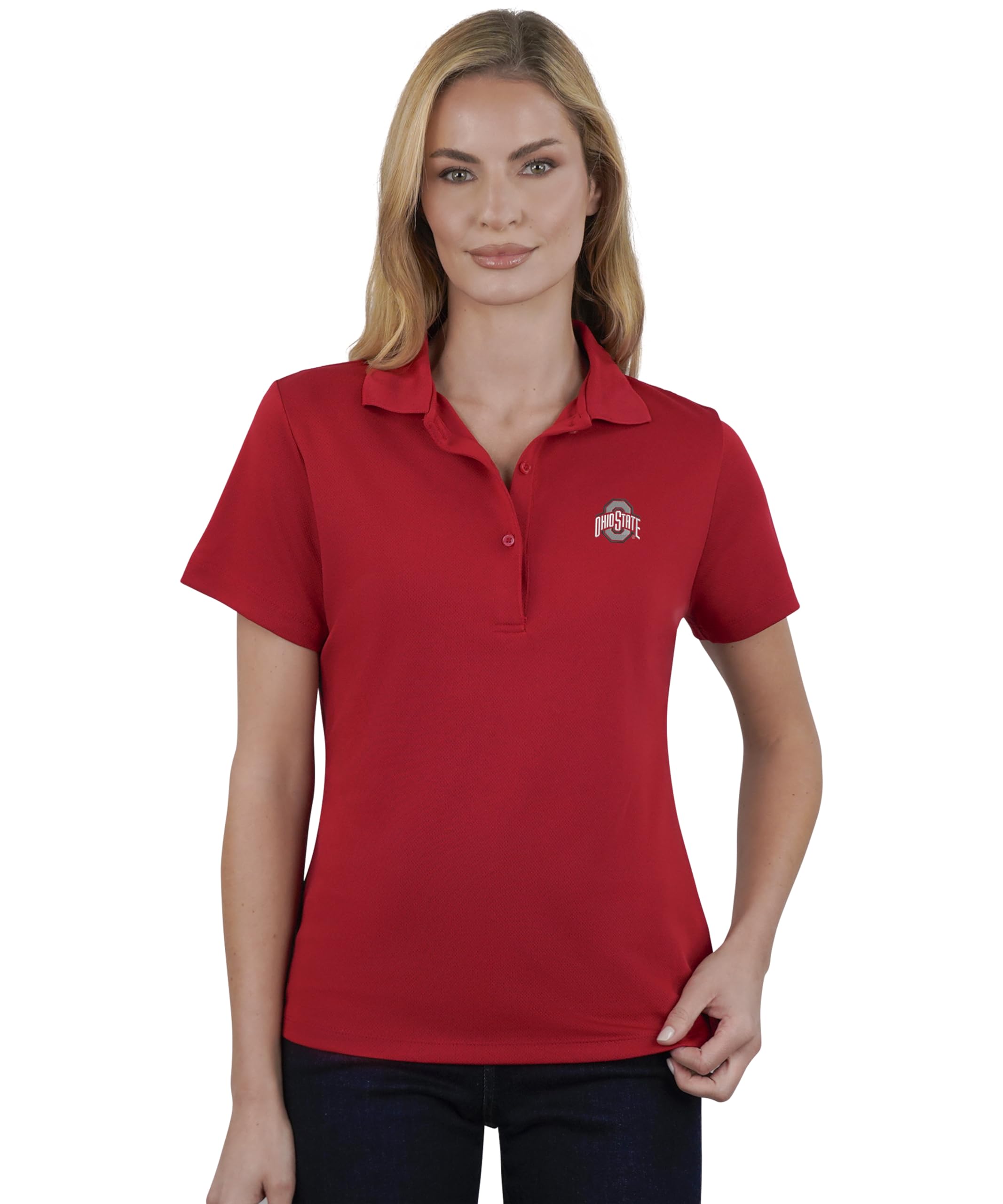 Polo de malla de poliéster para mujer transpirable de estilo universitario 4
