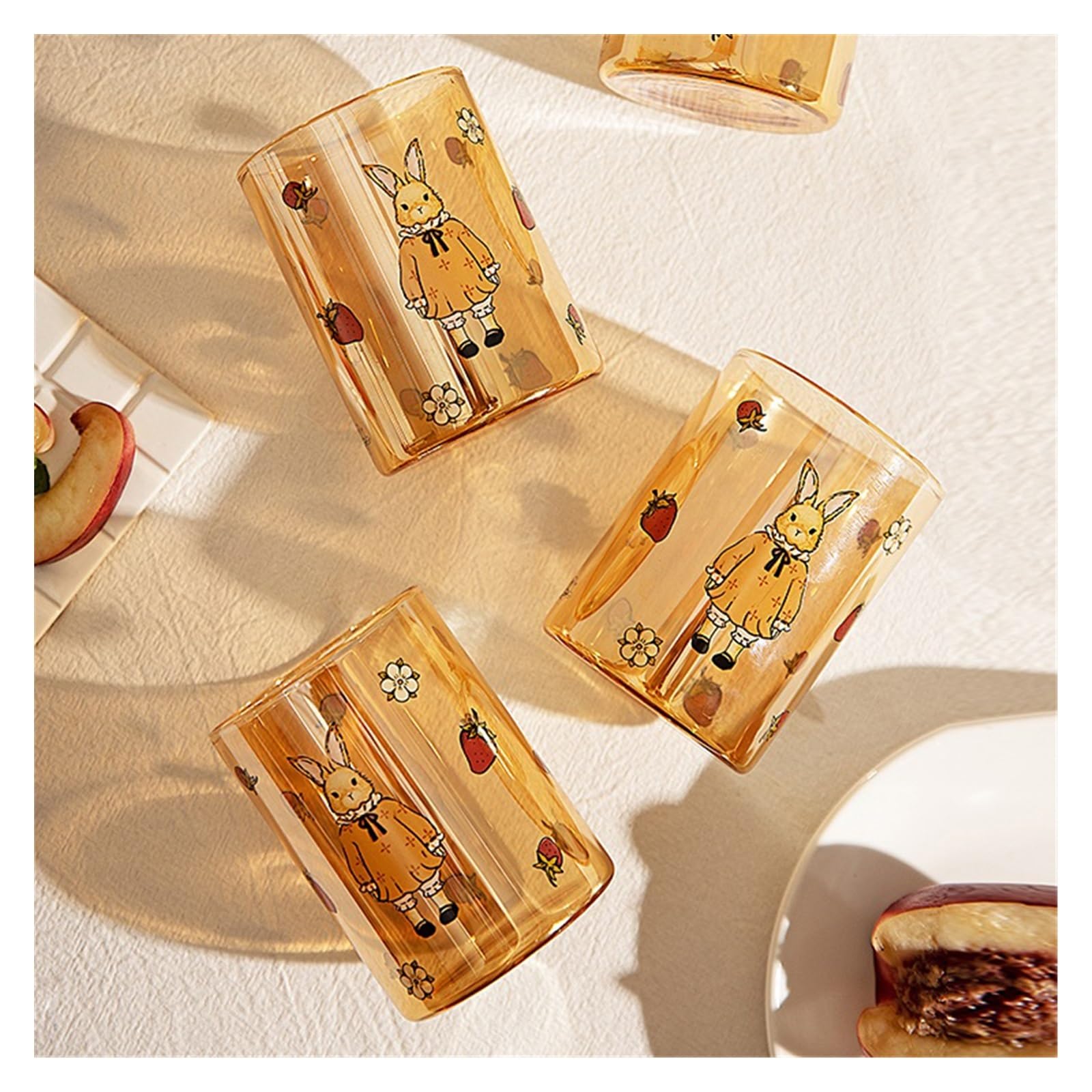 Jarra Juego de tazas agua frías vidrio for el hogar retro