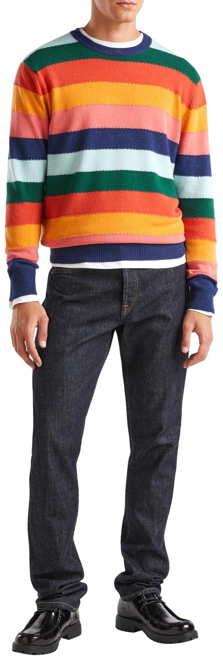 United Colors of Benetton Men's Sweater, Multicolour, S