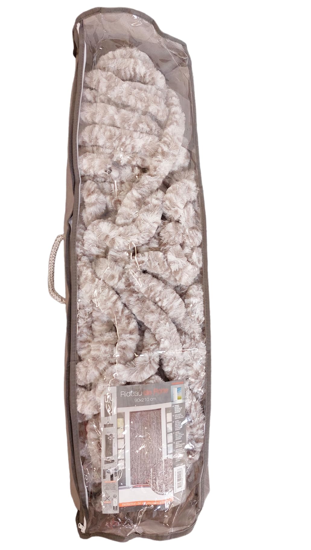 MadeInNature Tenda per porta in ciniglia di primissima qualità ampia selezione di colori lunghezza e larghezza regolabili protezione dei tuoi spazi interni antiinsetti (beige sfumato 90 x 210 cm)