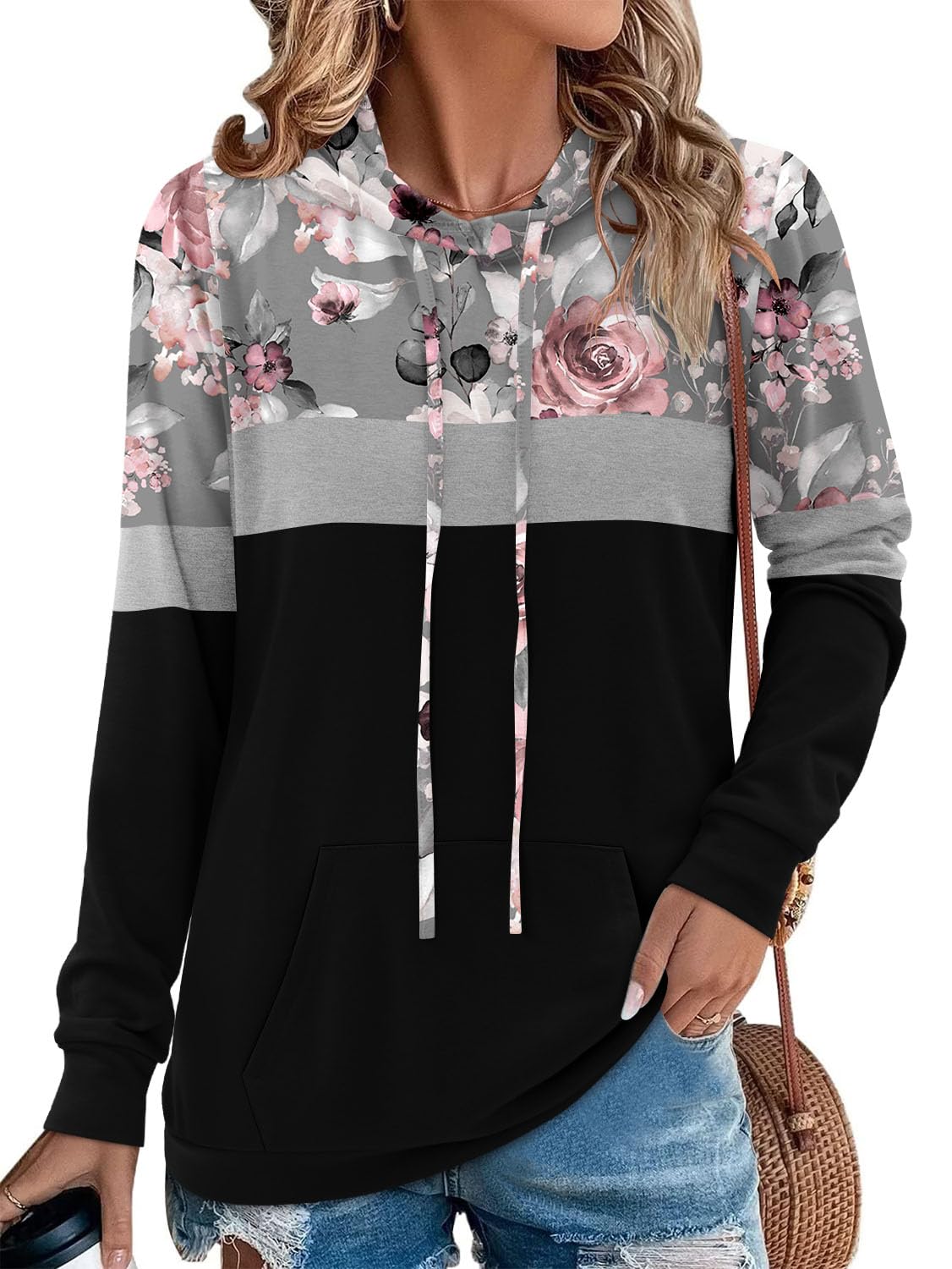 Angerella Long Sleeve Hoodies for Women Pullover Hooded Sweatshirts