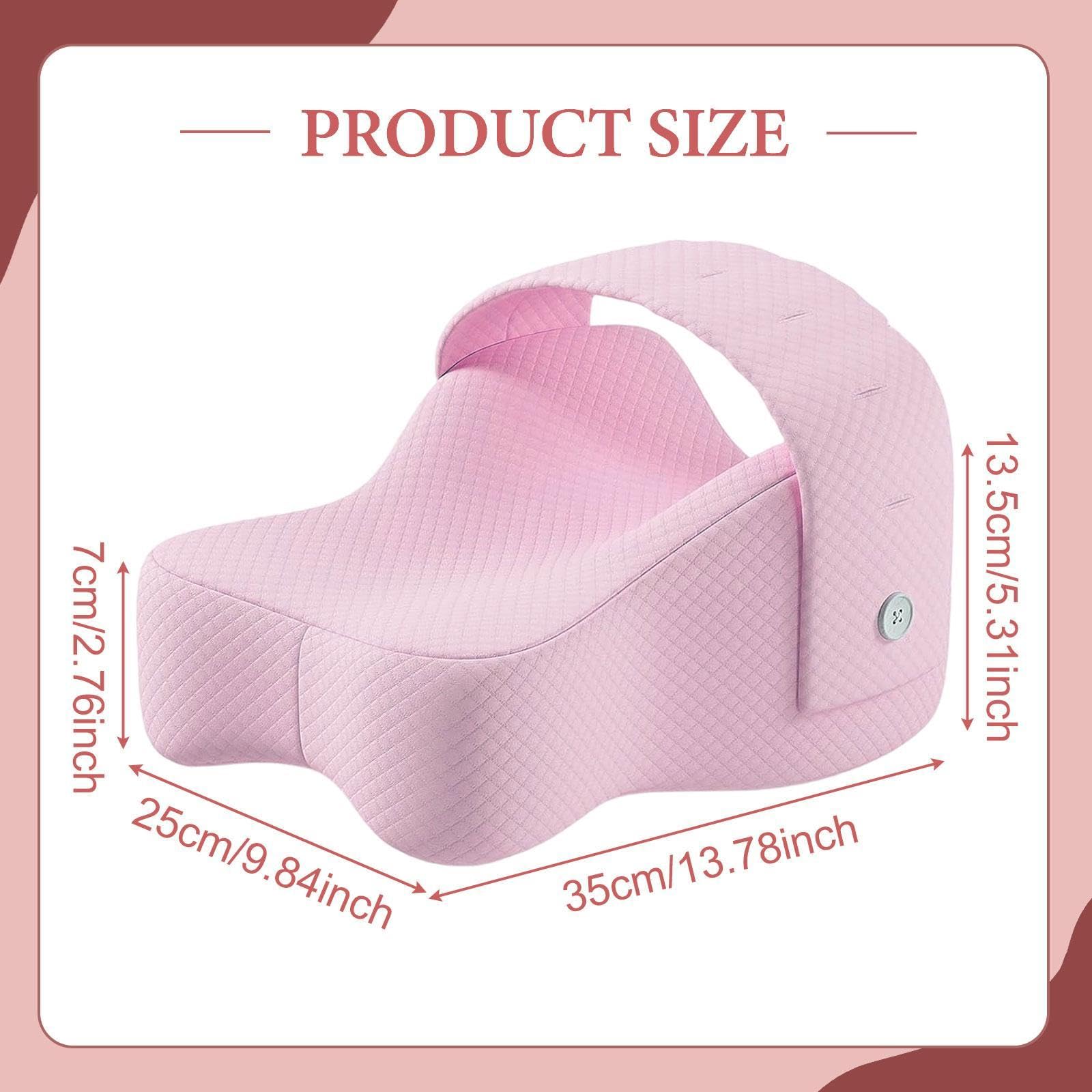 Almohada de Apoyo para Las Rodillas, Almohada para Las Piernas, Funda Cómoda, Extraíble Y Lavable, Cojín Suave Entre Las Piernas, Cojín para La Espald, Rosa, Individual
