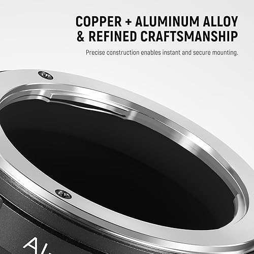 Miniatura 3 de NEEWER Adaptador de montaje de lente con anillo de enfoque manual compatible con lente Nikon AI a cámara Sony E, compatible con Sony Alpha 1 A9 A7