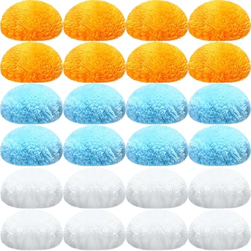 Preboun 24 almohadillas lavables para máquina de escultura corporal, almohadilla de masaje lavable, almohadillas de fibra reemplazables, fundas de