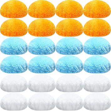 Preboun 24 Pcs Washable Pads for Body Sculpting Machine, Washable Massage Pad, Fiber Pads Replaceable Cloth Covers Replaceable Massager Cloth Covers for Comfortable and Effective Massaging