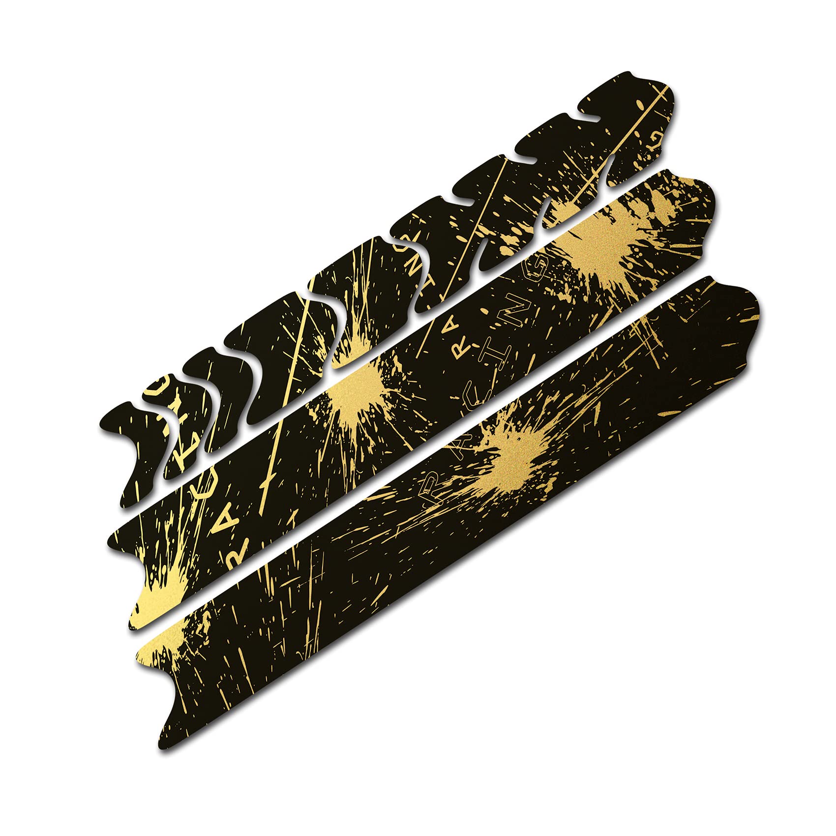 Ochrona ramy roweru, folia ochronna na tylne trójkątne uchwyty, naklejka ochrona na ramy z włókna węglowego MTB BMX, folia chroniąca lakier R161 (07 Racing Gold Metallic)