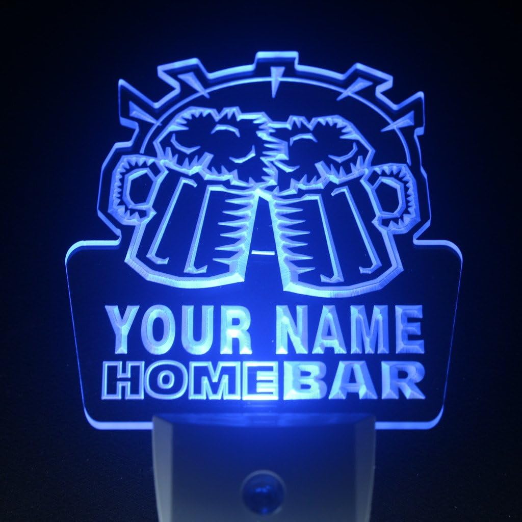 ADVPRO wsq-tm Name Personalized Custom Family Home Brew Mug Cheers Bar Beer Day/Night Sensor LED Sign