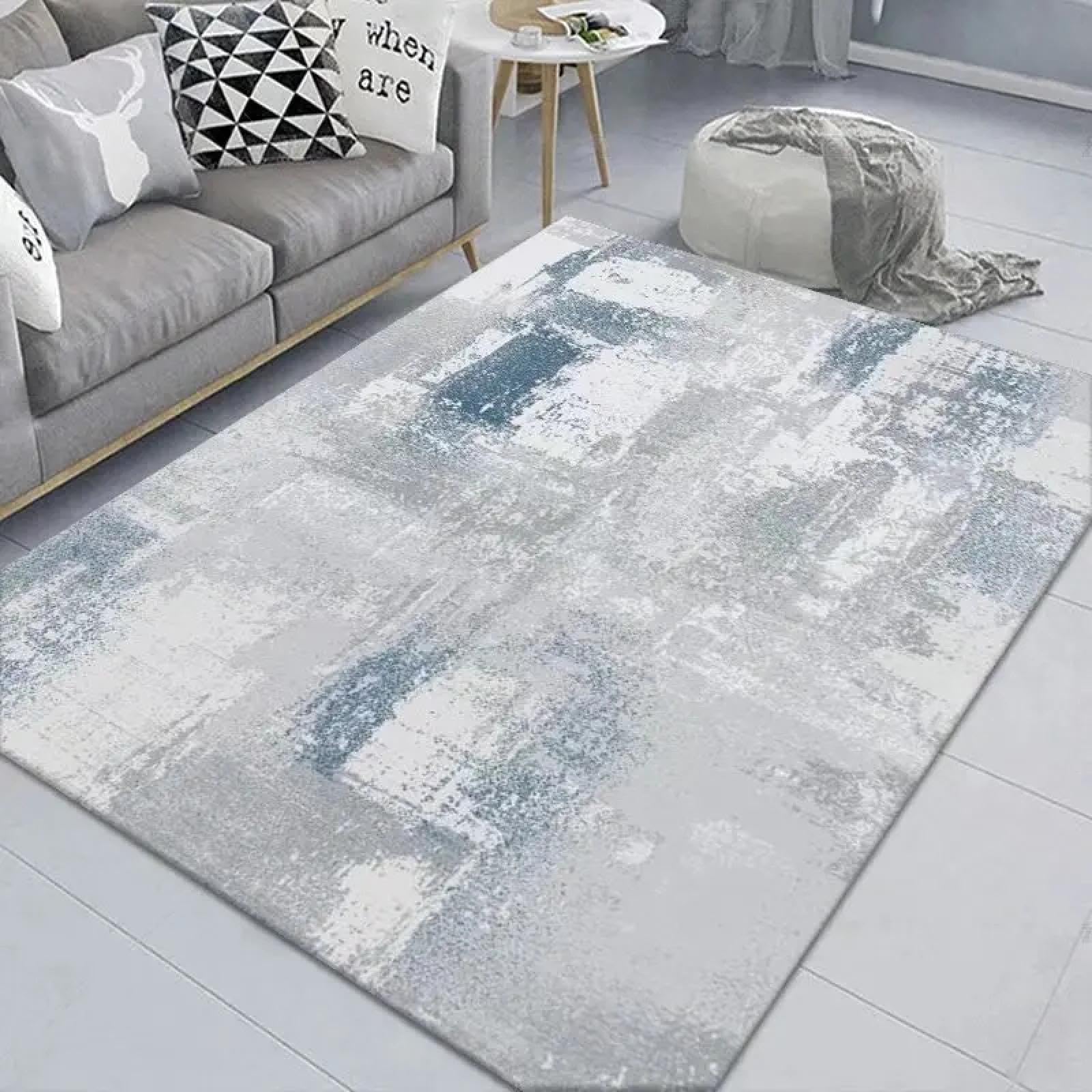 Tapis de peinture abstraite nordique antidérapant pour éviter les chutes
