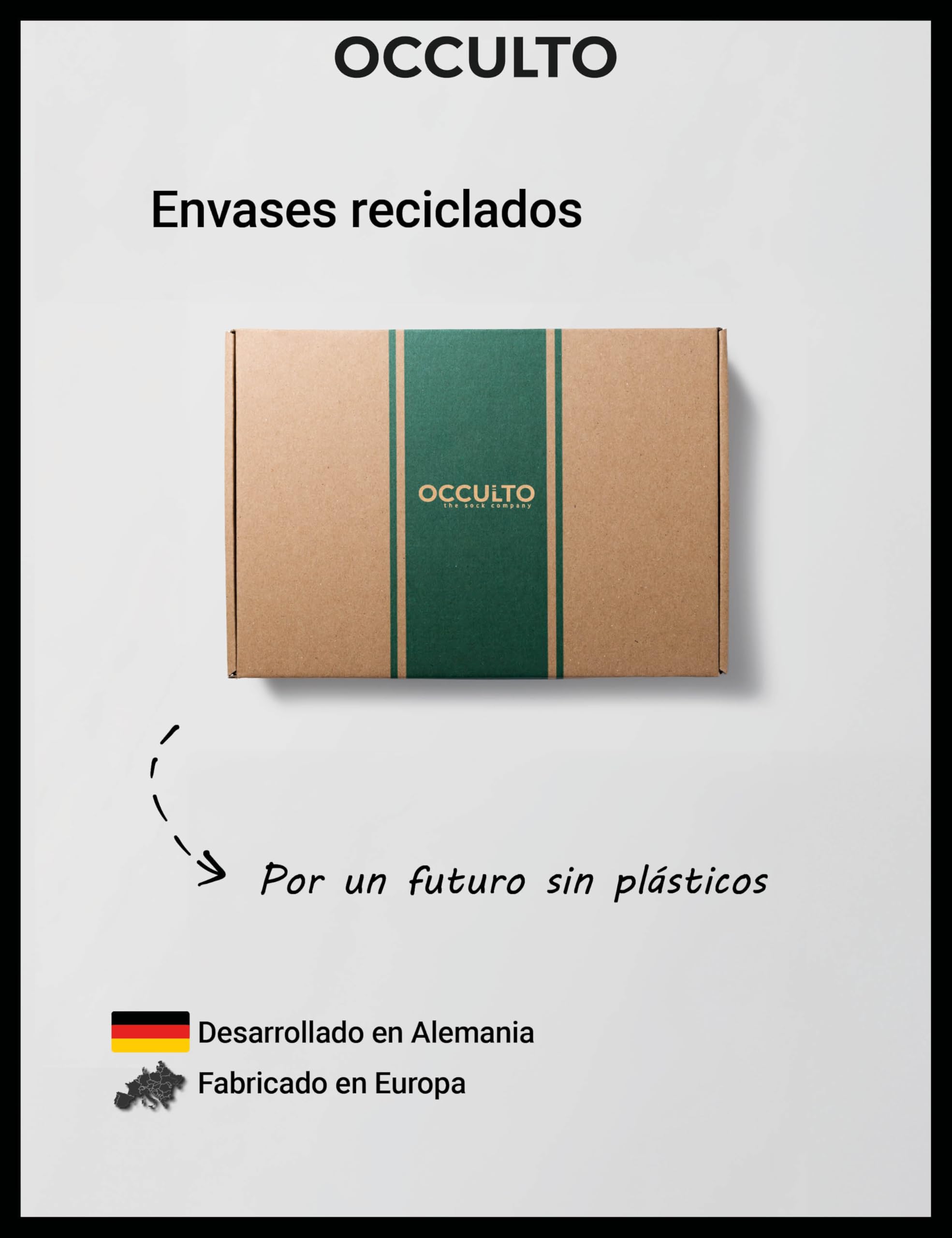 Occulto calcetines tobilleros 100% algodón hombre pack de 10 pares (modelo: Ingmar)