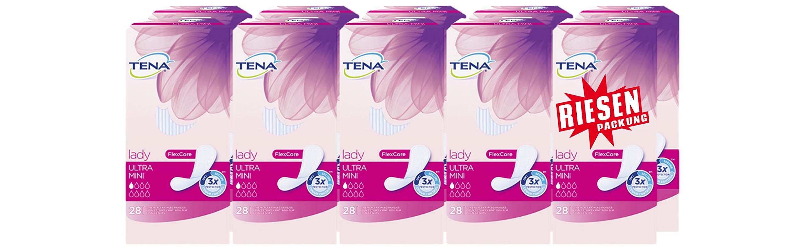 Tena Lady Ultra Mini Einlagen Riesenpackung 10er Pack (10 x 28 Stück)