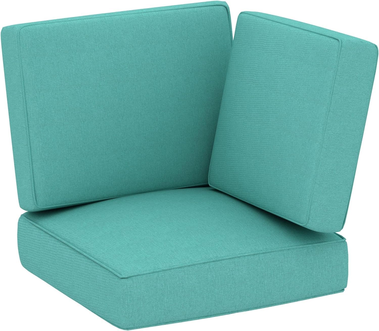 CASUNER Outdoor Deep Seating Cushion Set, 24" x 24", Patio