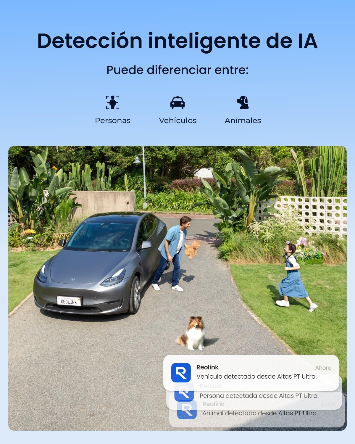 Reolink Altas PT Ultra, 4K Camara Vigilancia Exterior Solar, Batería Recargable de 20000 mAh, Visión Nocturna ColorX, Vigilancia de 360° con Seguimiento Automático, 8MP PT Cámara con Wi-Fi 6