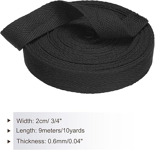 Vista 232 de PATIKIL Cinta de sarga de algodón de 3/4 pulgadas, 10 yardas, cinta de encuadernación al bies, cinta de espiga para costura, envoltura de regalos