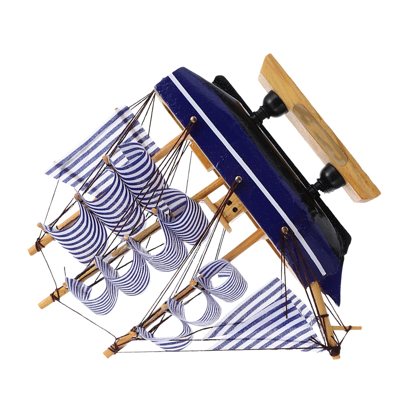Creative Ship Wooden Cake Topper for Graduation Party Decor